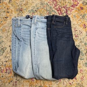 Hollister Jean Legging High Waisted Jeans Bundle 3